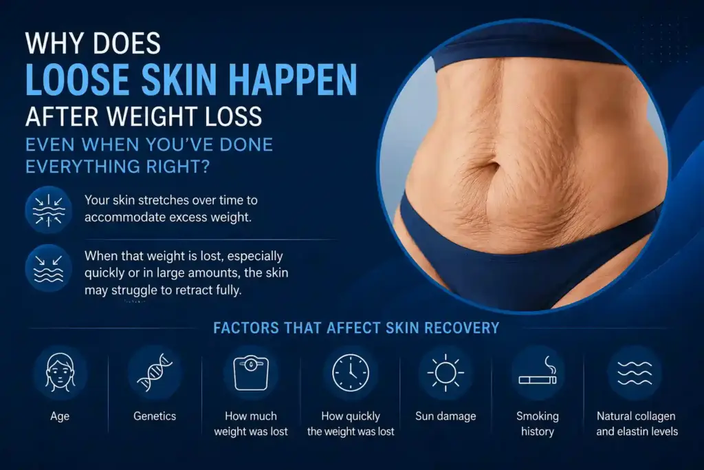 Why Does Loose Skin Happen After Weight Loss Even When You’ve Done Everything Right Salisbury?