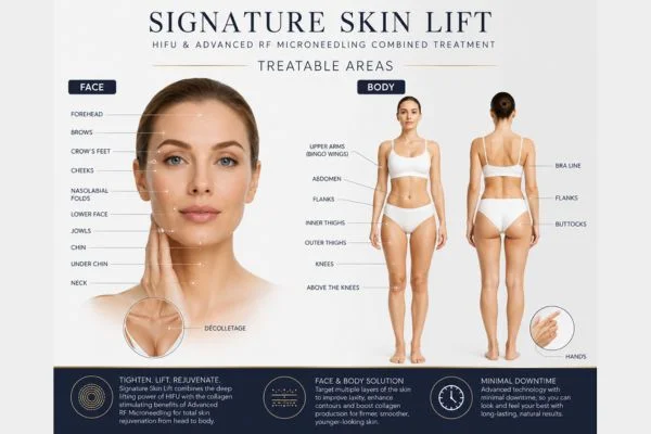 areas we can treat with signature skin lift Salisbury